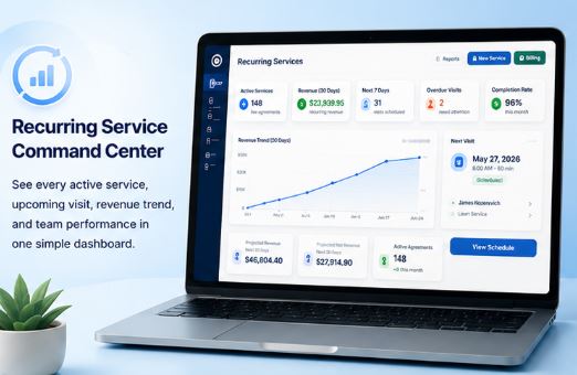 SimpleOps recurring services command center